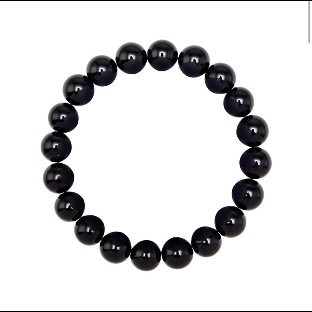 Black Onyx Bead Bracelet